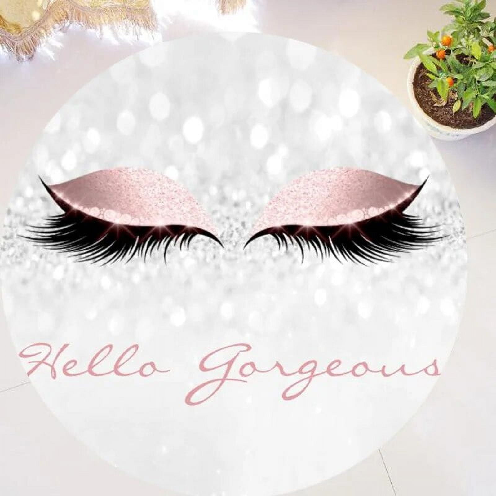 Eyes Lips Round Carpet Cartoon Printed Area Rugs rative Round Rugs for