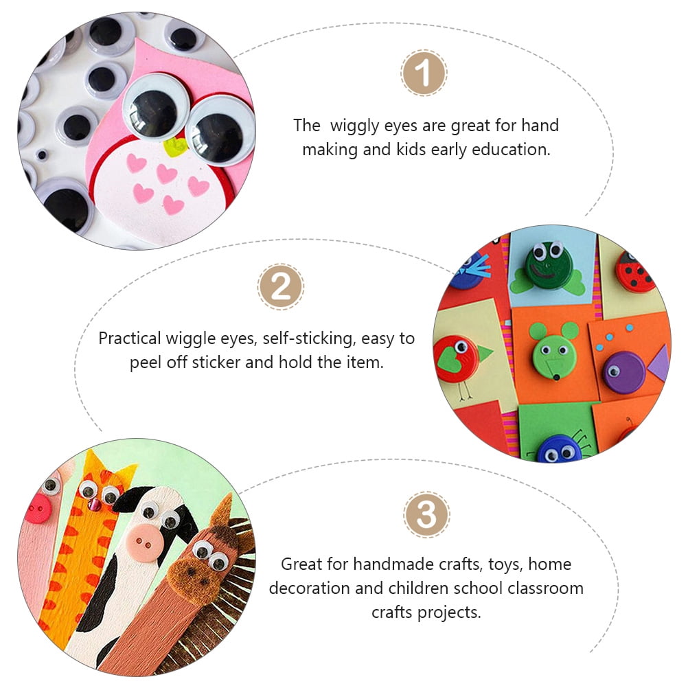 Eyes Plasticwiggle Googly Eyeball Eyes Stickers Half Scrapbooking Diy