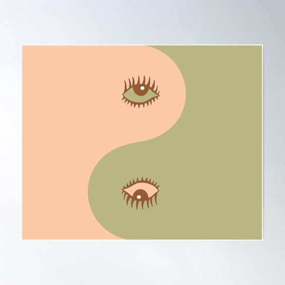Eyes_Pop_Illusion_Magic_Love Poster Wall Art, Modern Wall Decor For Living Room Bedroom, 16x24 UNFRAMED