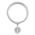 thumbnail image 1 of Eyes Shine Black Happy Pattern Sliver Bracelet Pendant Jewelry Chain Adjustable Bangle, 1 of 3