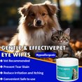 Eyes Wipes for Dogs & Cats,Gently Remove Tear Stain, Eye Debris
