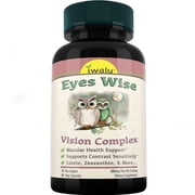 Eyes Wise Vision Complex | Lutein, Zeaxanthin, Zinc & More for Healthy Vision & Eye Care, Tired Eyes Relief | AREDS2 Inspired Macular Health Formula - 60 Capsules | NSF Certified & USA Made by iwalu