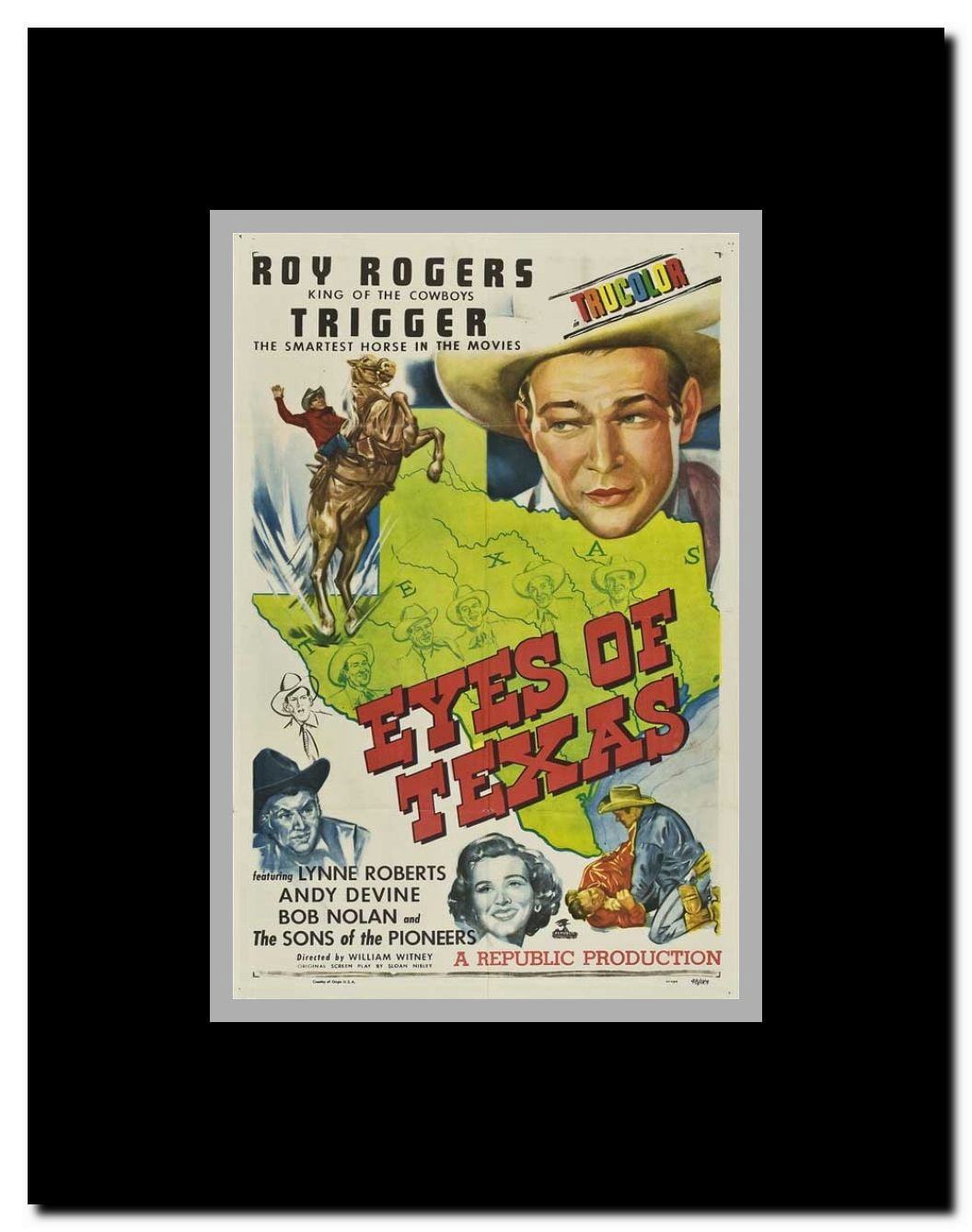 Eyes of Texas Framed Movie Poster