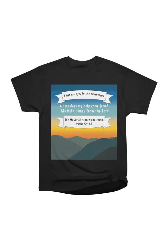 Eyes to the Mountains T-Shirt Tee Gift For Him Merch For Her Apparel For Friend