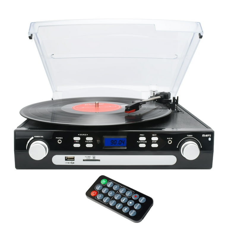 Eyesen Bluetooth Record Player with Stereo Speakers, Turntable for