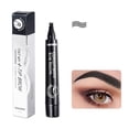 thumbnail image 1 of Eyeshadow - Black - Four Pronged Eyebrow Pencil: Sweat Proof Non Smudging with A Wild Four Head Design for Precise and Distinct Liquid Eyebrow Application. 10Ml, 1 Eyeshadow Stick, Makeup Organizers, 1 of 8