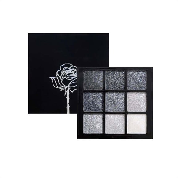 Eyeshadow Black Gray Silver Glitter Eye Eyeshadow Makeup 9 Colors Cool Toned Glitter Eyeshadow Make Up Black Eyeshadow Makeup Beauty Tools Clearance