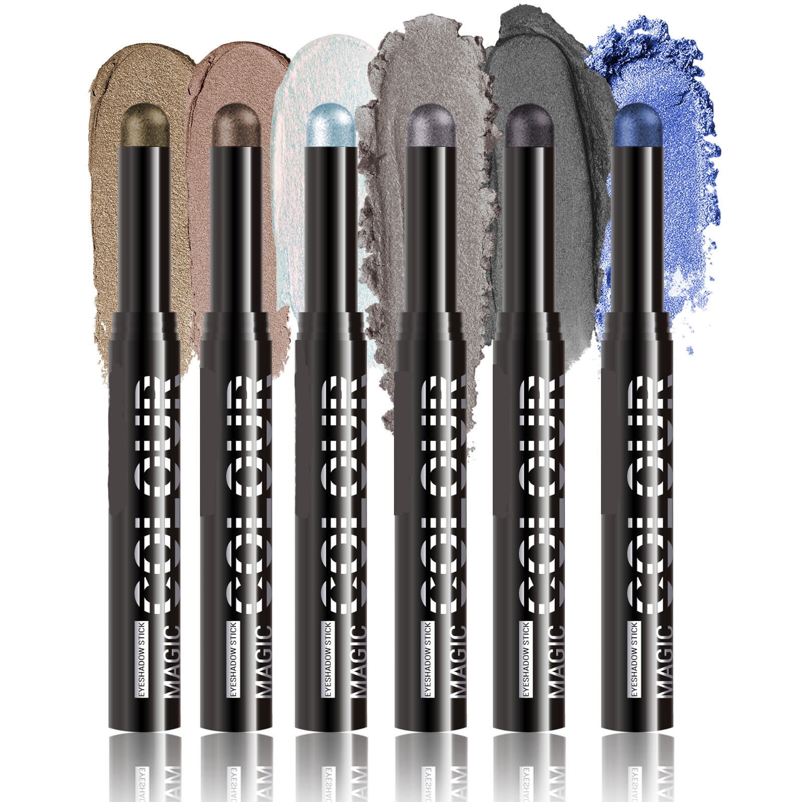 Eyeshadow,Eye Shadow Sticks,Set Up Spray Eye Shadow Stick Set 6-color ...
