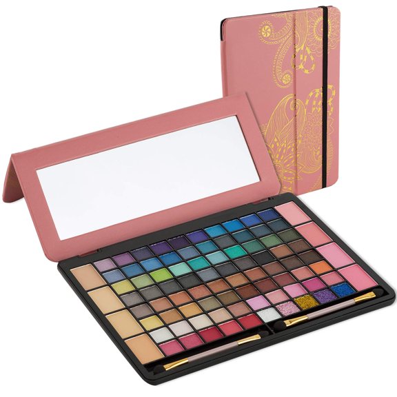 Eyeshadow Palette - Tablet Case Makeup Kits for Teens and Women - Full Starter Kit or Make Up Gift Set for Teen Girls, Beginners or Pros - Variety Shade Array - by Toysical
