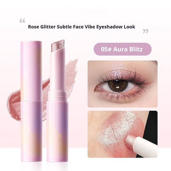 Eyeshadow Pen, Jelly Texture Eyeshadow Stick with Fine Flash, Waterproof High Gloss Formula for Natural Day to Night Makeup