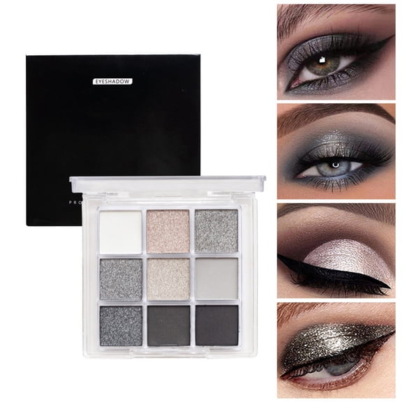 Eyeshadow Set Rich Colors Makeup Palette - Black Blue Green Purple Brown Orange Shades, Natural Glitter Pigmented Eye Shadow Kit, Compact Portable Makeup Kit for Women 1PC*1