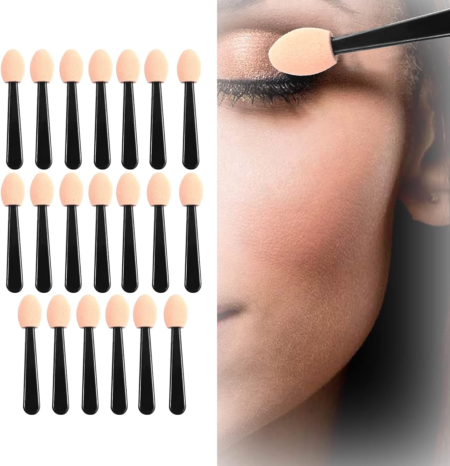 Eyeshadow Sponge Applicators, Disposable Eyeshadow Brushes Eyeshadow