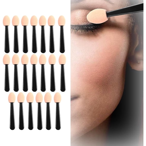 Eyeshadow Sponge Applicators, Disposable Eyeshadow Brushes Eyeshadow Applicators, 20 PCS Eye Shadow Brushes Makeup Eyeshadow for Eyeliner Eye Makeup Arts Crafts Diy Art Beauty Tool