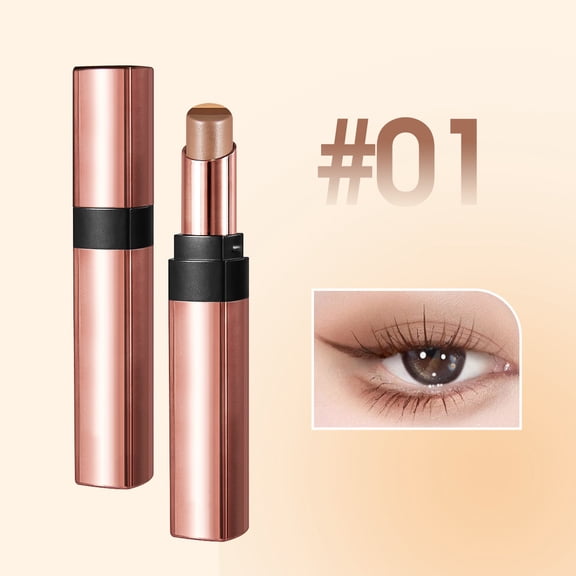 Eyeshadow Stick 3-in-1 Creamy Eyeshadow Stick Long Lasting Waterproof, Vitamin E Enriched, Easy Blendable Makeup for Day and Night, Portable Twist-Up Pen, 3.5g