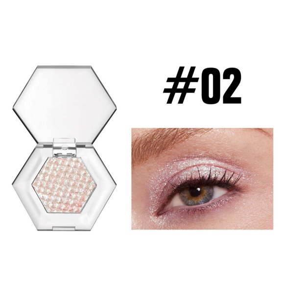 Eyeshadow Stick 5 Color Fine Shimmer Eyeshadow, Hexagon Eyeshadow Crayon, Long Lasting Creamy Formula, Pink Tone Eyeshadow Palette, Easy Apply and Blend Makeup