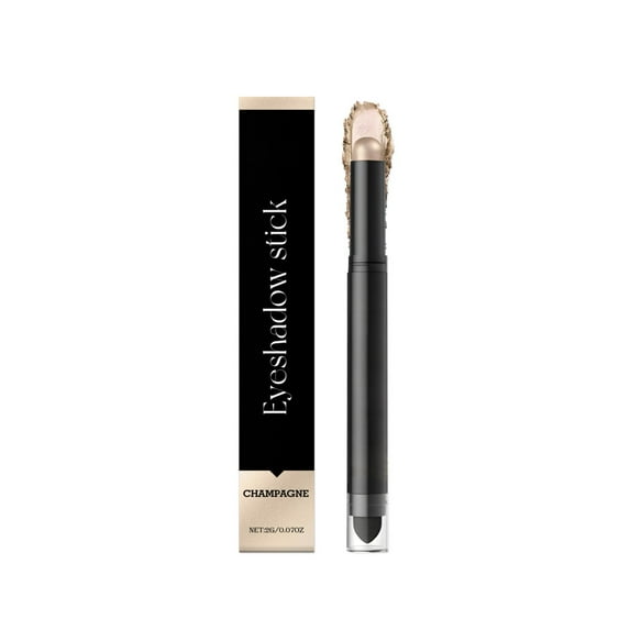 Eyeshadow Stick, Cream Eye Shadow, Long-Lasting Metallic Eye Makeup Pencil with Built-In Blending Brush, Soft Smooth Application for Sculpting Shading Defining, Easy Wear All Day