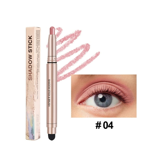 Eyeshadow Stick Makeup, Long-Lasting Cream Eyeshadow Stick, Smooth Cream Shimmer Shadow Pencil, Waterproof Eye Shadow Highlighter Stick Makeup Create Multi-Dimensional Eyes Look (#04)