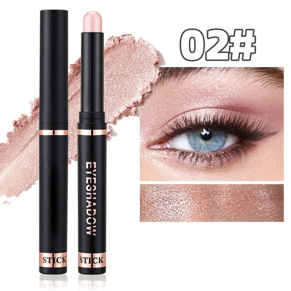 Eyeshadow Stick, Shimmer Eyeshadow Pencil, Cream Eye Shadow Crayon Under-Eye Highlighter Contouring, Waterproof Long Lasting Makeup Eye Shadow Crayon Stick Pen