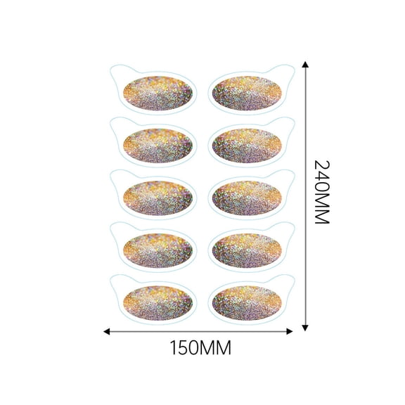 Eyeshadow Stickers Stage Party Eye Makeup Waterproof And Sweat-proof Flashing High Gloss Makeup Stickers, Usupdd 2025 Eyeshadow Stickers Stage Party Eye