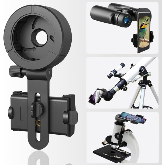 Eyeskey Universal Phone Adapter - Capture Stunning Moments with Your Smartphone Through Binoculars, Monoculars, Scopes, Telescopes, and Microscopes Fits Most Smartphones