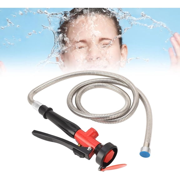 Eyewash Station Drench Hose Eye Wash Station, DN15 Handheld Eye Wahing Spray Head Face Flush Shower with Drench Hose, Eye Wash Unit for Lab and Industrial Use