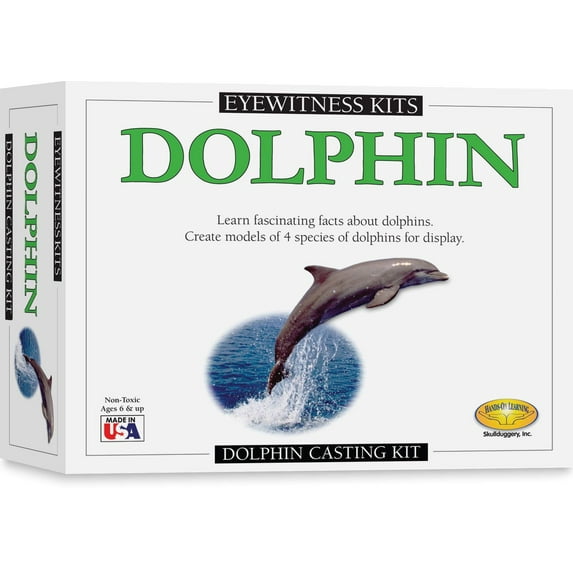 Eyewitness Kits Perfect Cast Dolphin Cast, Paint, Display and Learn Craft Kit