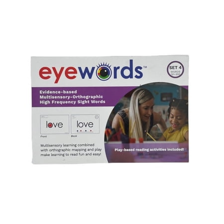 Eyewords Multisensory-Orthographic High Frequency Sight Word Teaching Cards, Set 4, Words 151-200