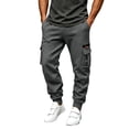 thumbnail image 1 of Eygvbb Men's Cargo Jogger Pants with Pockets Elastic Drawstring Waist Tapered Cuffed Sweatpants for Sports Outdoor Daily Wear, 1 of 9
