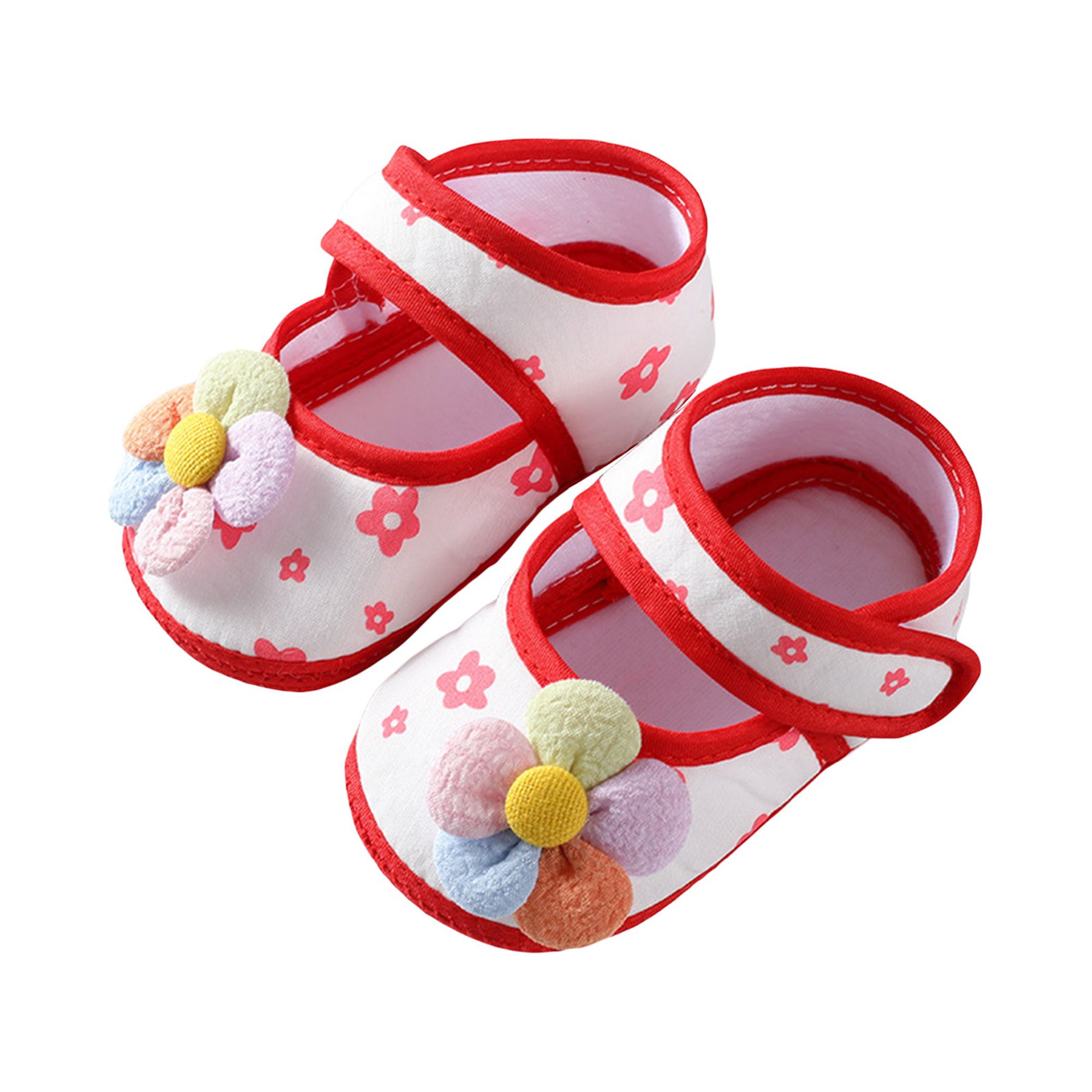 Eyicmarn Baby Girls Mary Jane Flats, Non-Slip Flower Princess Dress ...