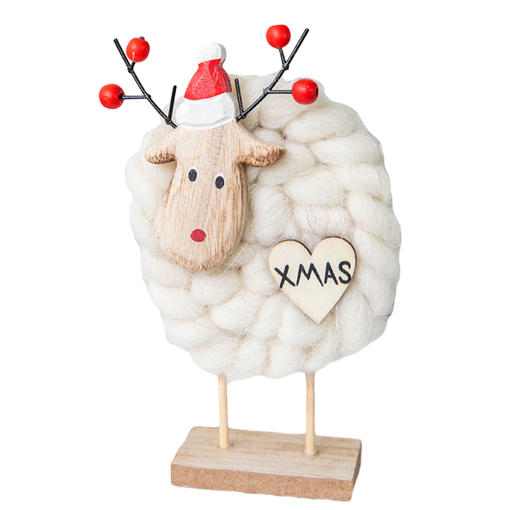 Eyicmarn Christmas Wool Felt Ornaments, Cute Santa Snowman Elk
