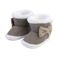 thumbnail image 1 of Eyicmarn Cute Bow Decorated Suede Boots for Infants to Keep Warm in Winter, 1 of 8