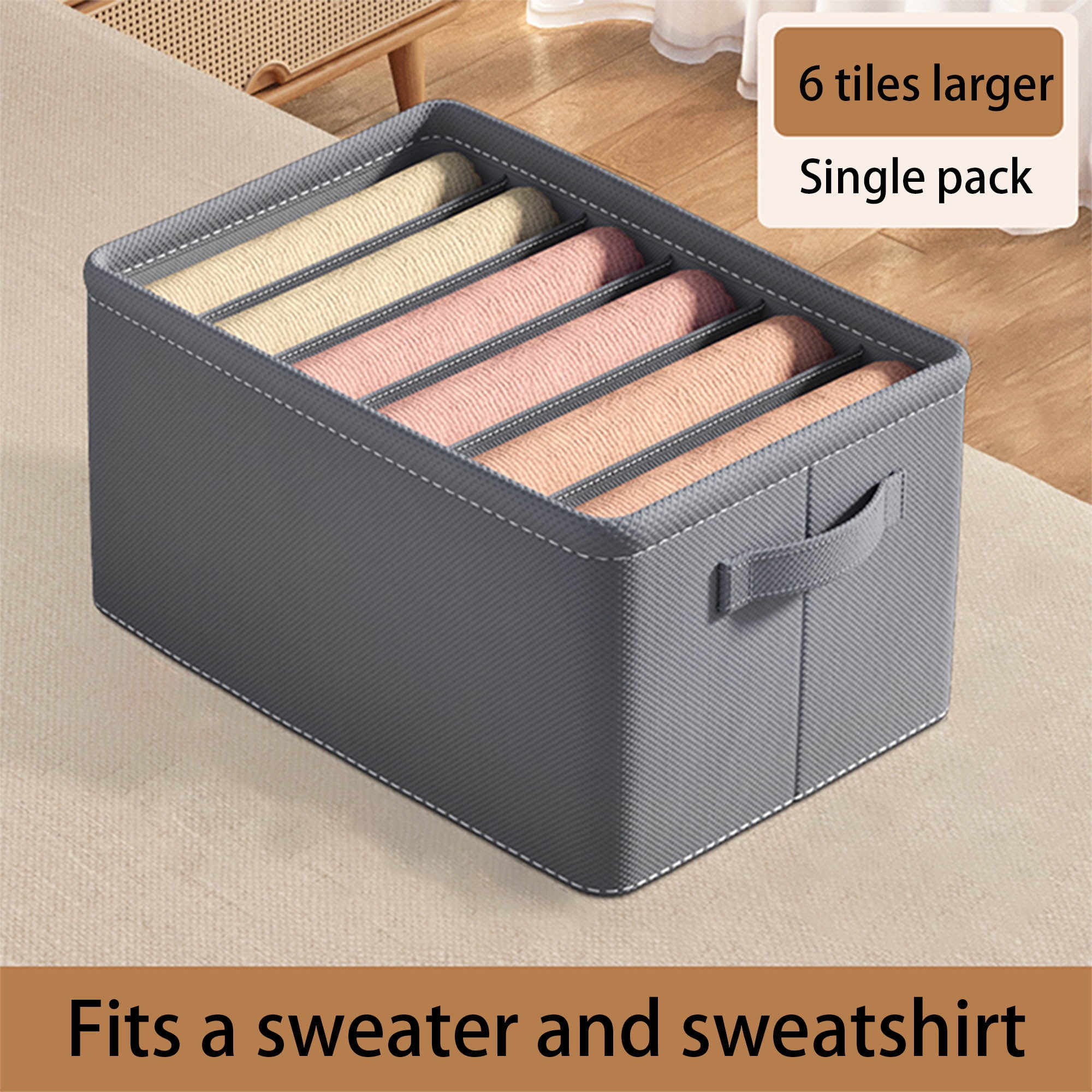 Eyicmarn Jeans Organizing Box Wardrobe Clothes Organizer 6/7/9 ...