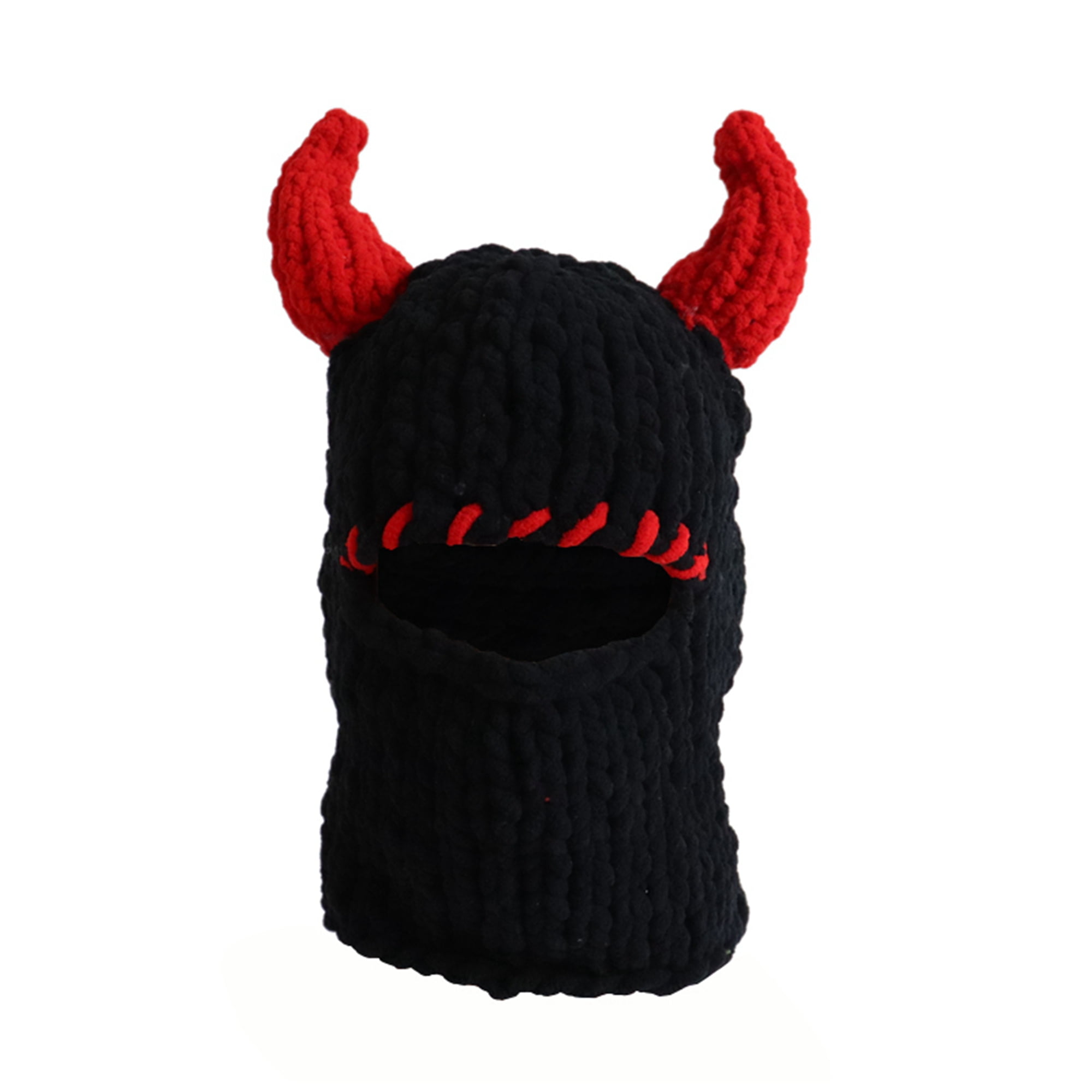 Eyicmarn Women Plush Hat, Velvet Warm Winter Fall Rabbit Ears / Demon ...