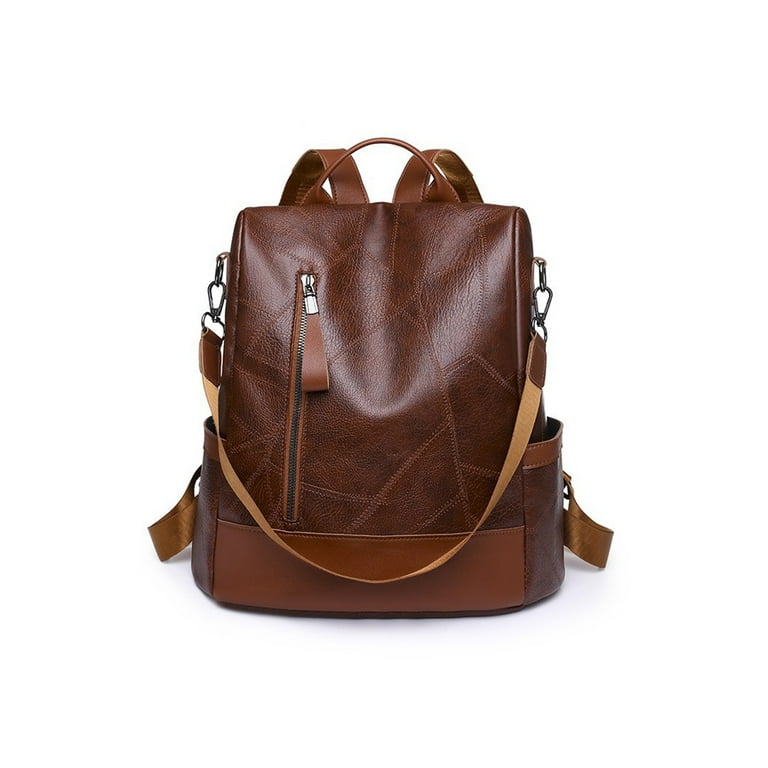 Women's fashion casual pu leather backpack top