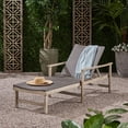 thumbnail image 1 of Eyisean Patio Chaise Lounge Rattan Chair with Acacia Wood Frame, Wicker Lounge Chair with Adjustable Backrest for Pool, Garden, Beach, and Backyard, 1 of 10