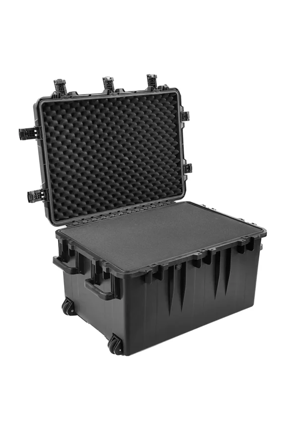 33 Inch XXXL Intact Premium Series Hard Rolling Cargo Travel Case, Heavy Duty and Durable Design with Foam