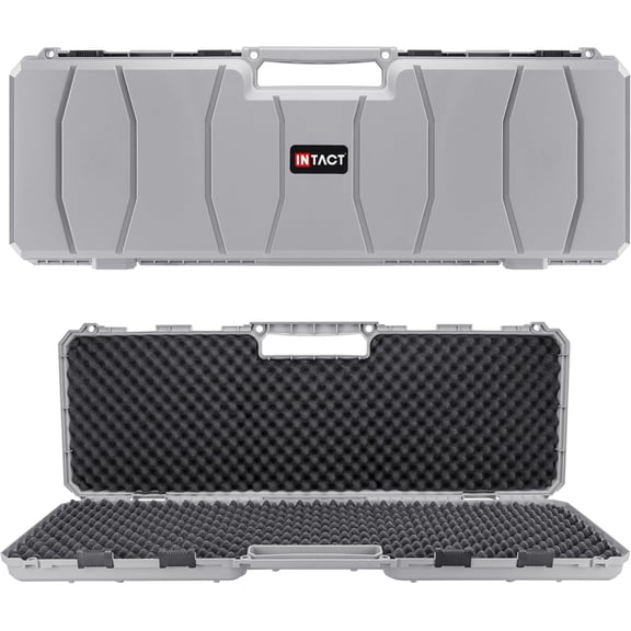 Eylar 39 Inch Intact Series Hard Shell Rifle Case, Lightweight and Durable Stacker Design with Foam