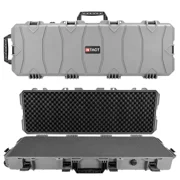 Eylar 39 Inch Intact Series Rolling Hard Rifle Case, Lightweight and Durable Stacker Design with Foam (Gray)