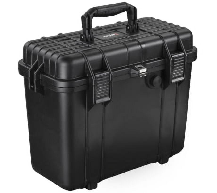 Eylar Tall 16.93in Waterproof Gear Hard Case w/Foam, Black