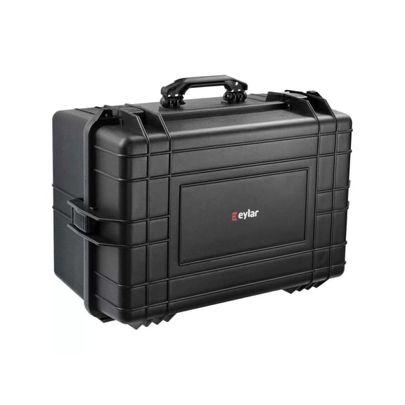Eylar Extra Large 24in Waterproof Deep Protective Equipment Hard Case w/Foam, Black