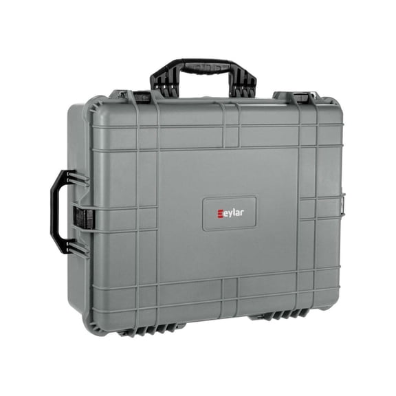 Eylar Extra Large 24in Waterproof Hard Camera and Gear Case w/Foam, Gray