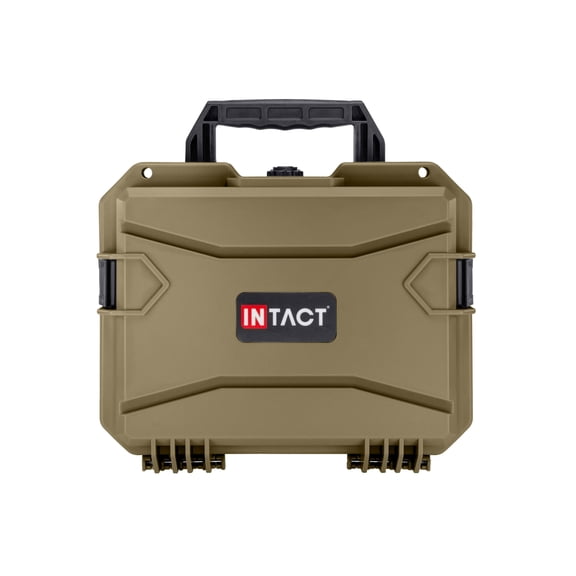 Eylar Intact 13.8in Stacker Series Compact Hard Gear Case w/Foam, Dark Earth