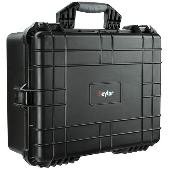 Eylar Large 20.62" Protective Gear & Camera Hard Case Waterproof and Shockproof With Foam Black