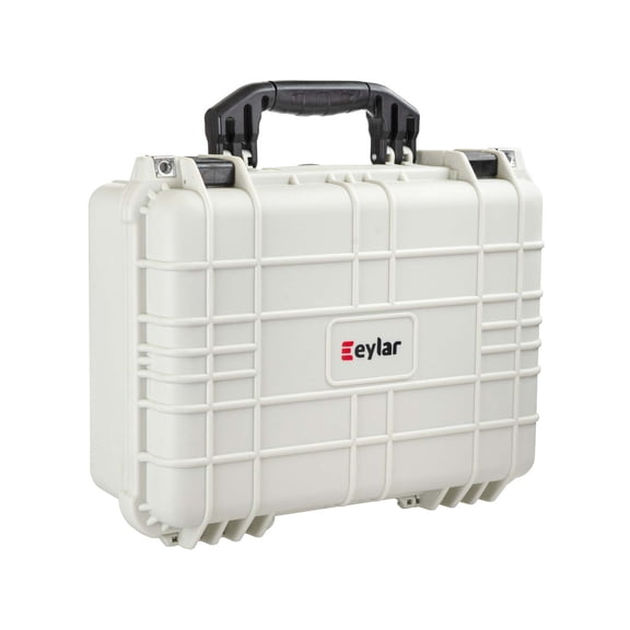 Eylar Standard 16in Waterproof Protective Gear/Gun Case w/Foam, Polar White