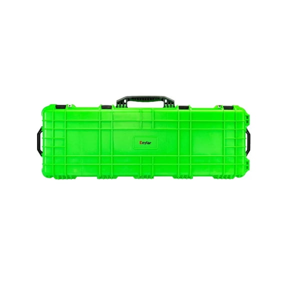 Eylar Standard 44in Waterproof Roller Hard Rifle Case w/Foam, Neon Green
