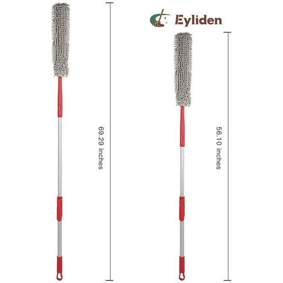 Eyliden Chenille Washable and Extendable Duster for Ceiling Fan, Extends to 69 Inch, 1 Count