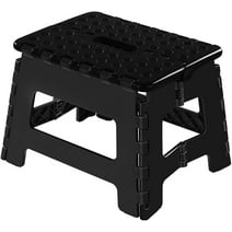 Eyliden Non-Slip Step Stool, Rubber Platform Steel 1-Step Ladder ...