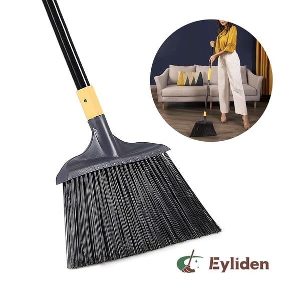 Eyliden, Heavy-Duty Angle Broom, Yellow, 54-inch long - Walmart.com