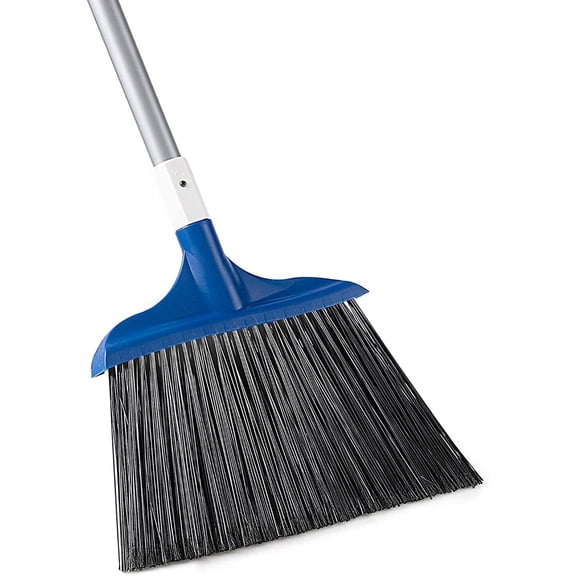Eyliden Heavy-Duty Lobby Angle Broom, 54in Blue