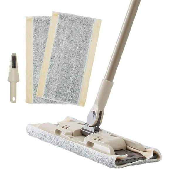 Eyliden Microfiber Flat Wet & Dry Mop with 2 Replacement Mop Pads